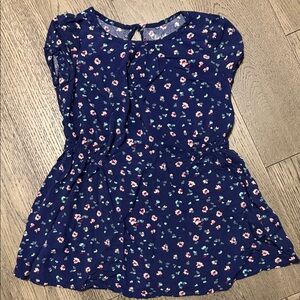Cherokee Navy Blue Floral Kids Dress